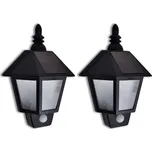 vidaXL Solární nástěnné svítidlo s pohybovým čidlem 2 ks [270518]