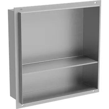 police Zápustná police pod omítku Mexen X-Wall-NR 30x30 cm - inox, 1911303010S