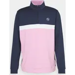 PUMA Pure Colourblock pánská mikina růžovo-modrá Velikost oblečení: XL + Dárková krabička týček