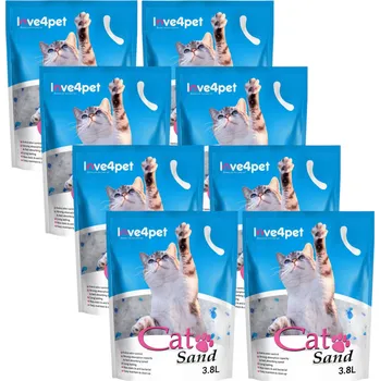 CAT SAND Silikonová podestýlka pro kočky 8x3,8l