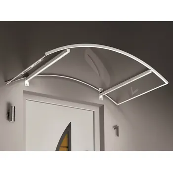 Stříška nad vchodové dveře Guttavordach LED bílá 1500 x 900 mm