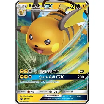 Sběratelská karetní hra Raichu GX SM213 - Sun & Moon Promos