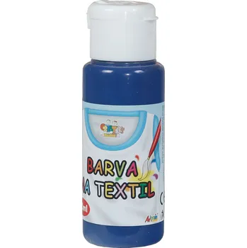 Speciální výtvarná barva Barva na textil, PRUSKÁ MODŘ, 60ml, 1 kus