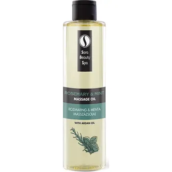 Masážní přípravek Sara Beauty Spa přírodní rostlinný masážní olej - Rozmarýn-Máta 250 ml