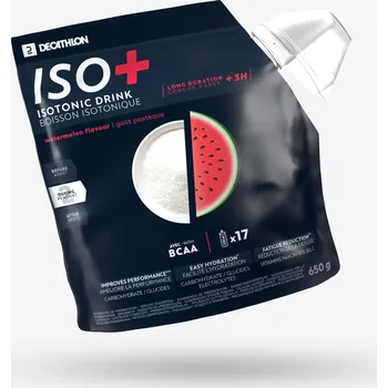 Iontový nápoj DECATHLON Isotonický nápoj v prášku ISO+ vodní meloun 650 g
