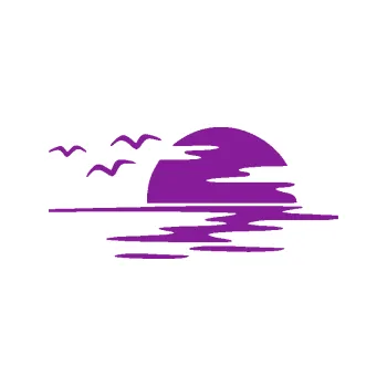 Samolepící dekorace Krajina moře 003 pravá západ slunce odraz na hladině (14 - fialová) SAMOLEPKA NA AUTO, NÁLEPKA, FÓLIE, POLEP, TUNING, VLASTNÍ TEXT, TISK, AUTOSAMOLEPKY.cz, POLEPY, OBRÁZEK, LOGO, 3D STICKERS