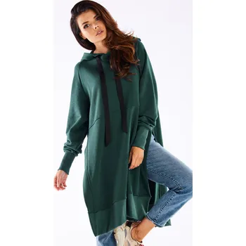 Dámská mikina Mikina ve stylu streetwear M279 Barva: Zelená, Velikost: ONE SIZE