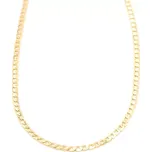 Zlatý řetízek Pancer zdobený proužky 1,77g