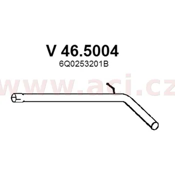 Střední díl výfuku Středový díl výfuku ASSO/VENEPORTE (ŠKODA, VW)