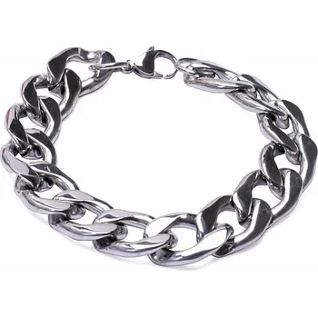 Drahý kámen Masivní náramek Pancer nerezová ocel 22 cm obvod cca 22 cm
