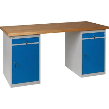 Dílenský stůl Dílenský stůl PROFI 150 cm, 2 kontejnery D3
