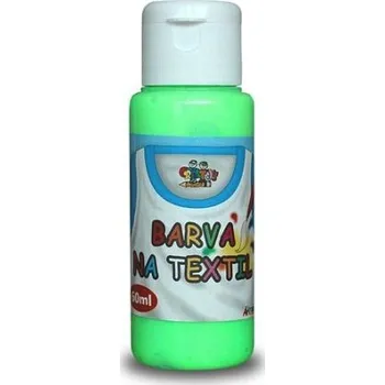 Speciální výtvarná barva Barva na textil, ZELENÁ, fluorescent, 60ml, 1 kus