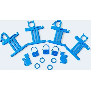 Sada namotávek a značkovačů modrá