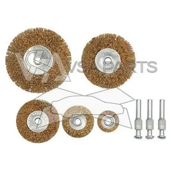 Drátěný kartáč TOYA Sada kartáčů drátěných (5ks)