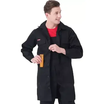 Zdravotnický plášť Reis MASTER FMB plášť černý M-3XL