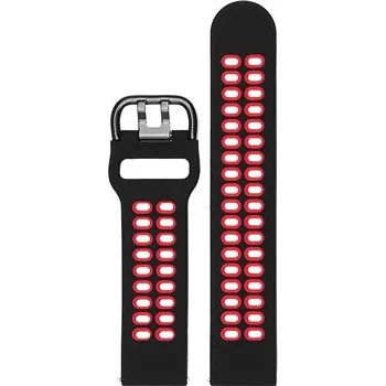 Příslušenství k chytrým hodinkám CELLFISH eXtreme silikonový řemínek 20mm Quick Release černá / červenáDruhy řemínek zdarma