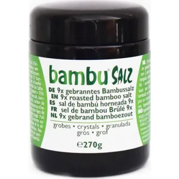 Kuchyňská sůl Amanprana Bambu Salz Bambusová sůl 9x pražená - krystalky 270g