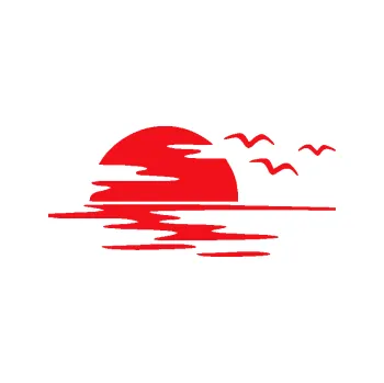 Samolepící dekorace SAMOLEPKA Krajina moře 003 levá západ slunce odraz na hladině (10 - červená) NA AUTO, NÁLEPKA, FÓLIE, POLEP, TUNING, VLASTNÍ TEXT, TISK, AUTOSAMOLEPKY.cz, POLEPY, OBRÁZEK, LOGO, SAMOLEPKY