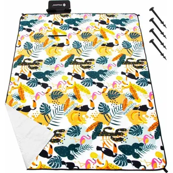 Piknikový koš Pikniková deka 200x150 cm, tropický vzor SPRINGOS PM042