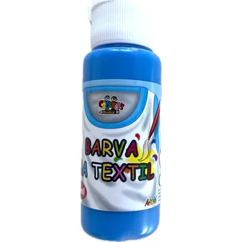 Výtvarná barva Barva na textil, MODRÁ, 60ml, 1 kus