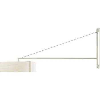 Nástěnné svítidlo LZF Otočná nástěnná lampa vhodná na čtení Thesis Wall Dekor: Slonovinově bílý, Barva svítidla: Matná bílá THES A IV LED 20 Otočná nástěnná lampa vhodná na čtení Thesis Wall