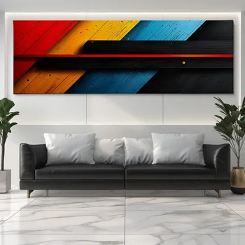 Obraz Obraz na plátně - Setkání s temnem FeelHappy.cz Velikost obrazu (šířka x výška): 60 x 20 cm