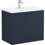 Vitra ROOT GROOVE skříňka s umyvadlem 800x470x670mm, závěsná, 2 zásuvky, tmavě modrá mat