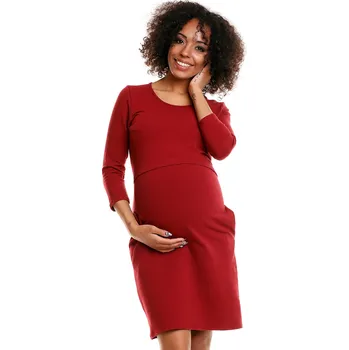 Dámské šaty PeeKaBoo Dámské těhotenské šaty Shtobbah bordó S/M