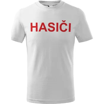 Chlapecké tričko Tričko Hasiči – klasika - dětské (Velikost: 158, Barva trička: Bílá)