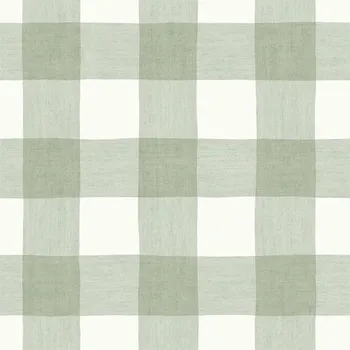 Tapeta Cristiana Masi by Parato Zeleno-bílá vliesová tapeta na zeď, káro, 17155, MiniMe, Cristiana Masi by Parato, velikost 10,05 x 0,53 m