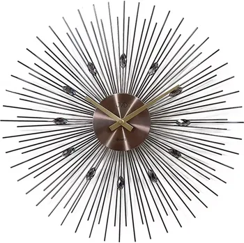 Hodiny JVD Designové kovové paprskovité skleněné-kovové hodiny JVD HT431.2 ( )