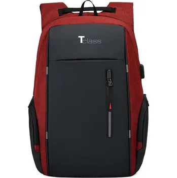 Městský batoh Městský batoh T-class 1322, vínová, 46 x 32 x 16 cm, 25 litrů