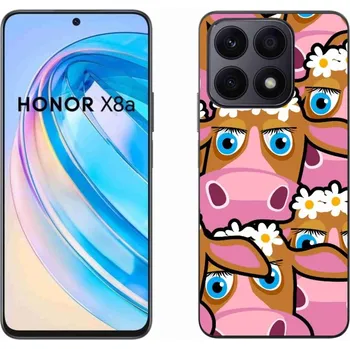 Pouzdro na mobilní telefon Gelový kryt mmCase na Honor X8a - kreslené kravičky