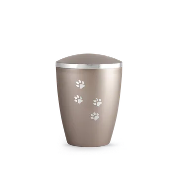 Smuteční dekorace Zvířecí urna Elegance Paws - Fumé 0,5l