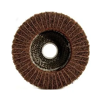 Brusný kotouč Brusný kotouč z netkané textilie s vloženými vertikálními lamelami, AL/OX zrnitost 100