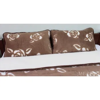 Polštář Polštář z velbloudí vlny - Rose + velbloud ecru 40 x 40 cm