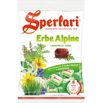 Bonbon Sperlari tvrdé bonbóny alpské byliny (Erbe Alpine) 200g