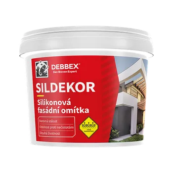Fasádní barva Silikonová omítka SILDEKOR zatíraná 1,5mm bílá (25kg)