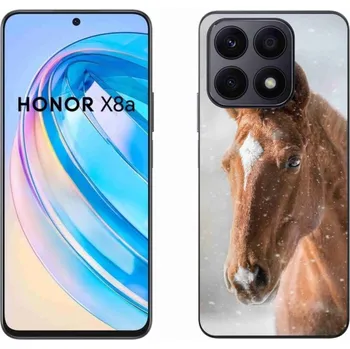 Pouzdro na mobilní telefon Gelový kryt mmCase na Honor X8a - hnědý kůň 2