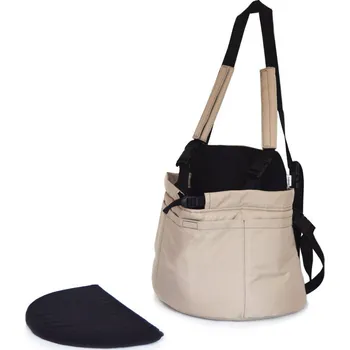 Psí batoh Iridog Batoh na psa 2v1 SKIPPIE no.3 béžový s černou v30 x d38 x š23 cm