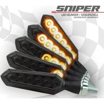 Osvětlení pro motocykl Miniblinkry Led Sniper sekvenční