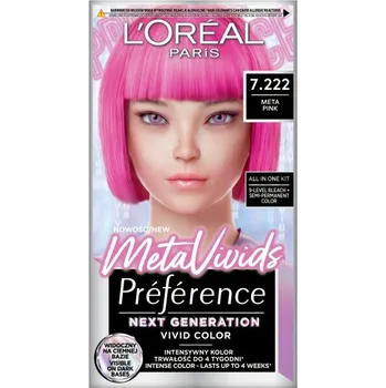 Barva na vlasy L'Oréal Paris, Preference MetaVivids barva na vlasy 7.222 Meta Pink