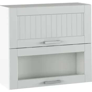 Nábytek Tempo Kondela Horní skříňka JULIA TYP 13 světlešedá/bílá Barva: světlešedá/bílá