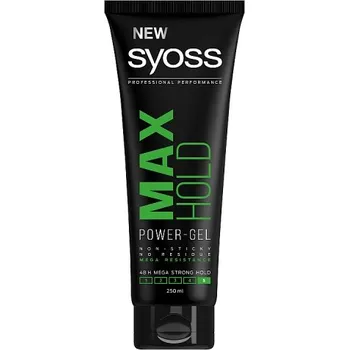 Stylingový přípravek Syoss, Max Hold Gel pre mega silnú fixáciu vlasov 250ml
