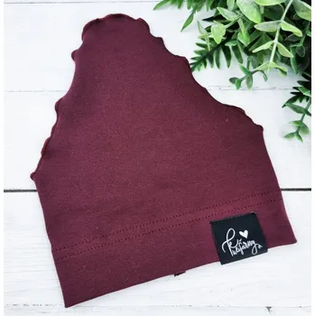 Šátek Kulišárny Dívčí šátek BORDO Obvod hlavičky: 52-53