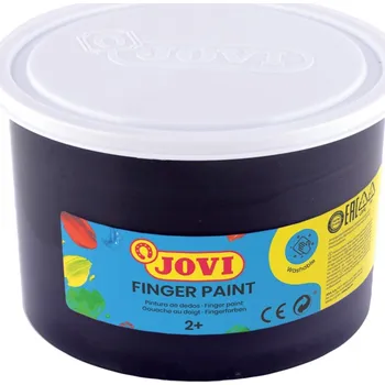 Speciální výtvarná barva Prstové barvy JOVI 500ml černá - 56130