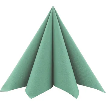 Papírový ubrousek Mank GmbH Airlaid eukalyptově zelené ubrousky UNI - Eucalyptus 40x40 cm 50 ks