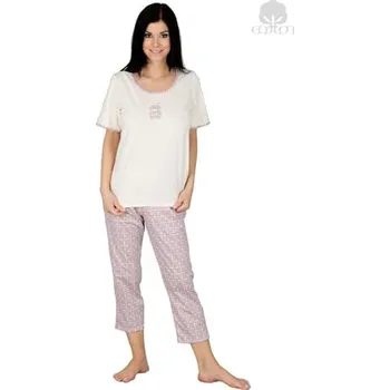 Dámské pyžamo Dámské pyžamo 830 REGINA šampaň (ecru) 2XL