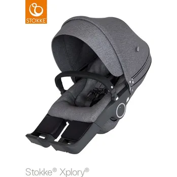Kočárek STOKKE Stroller Seat Black Melange