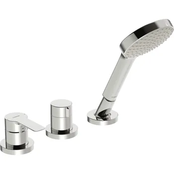 Vodovodní baterie Hansaligna - tříotvorová vanová baterie, vrchní sada 06439473